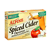 Alpine Apple Cider original, spiced instant drink mix, 10 pouches Left Picture